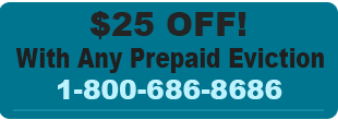 25 dollars off prepaid evictions